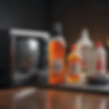 Alternative Cleaning Products for Electronics An array of safe cleaning products for electronics displayed on a table