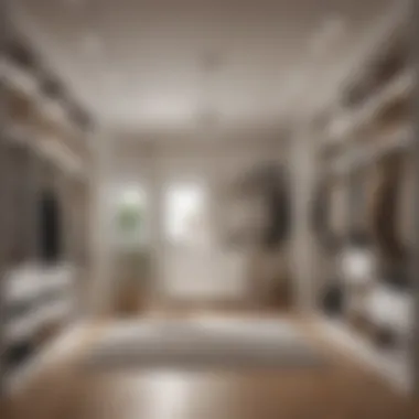 Creating an Inviting Atmosphere with Light Bright and airy walk-in closet with natural light