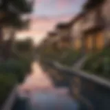 Modern apartment complex exterior in Sorrento Valley
