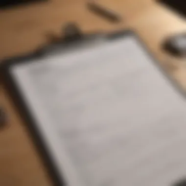 Legal Requirements Checklist A checklist of legal requirements for renting rooms displayed on a clipboard