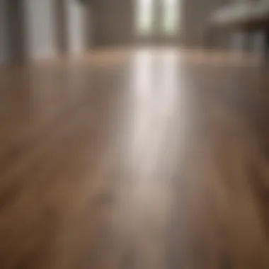 A sparkling clean laminate floor reflecting natural light