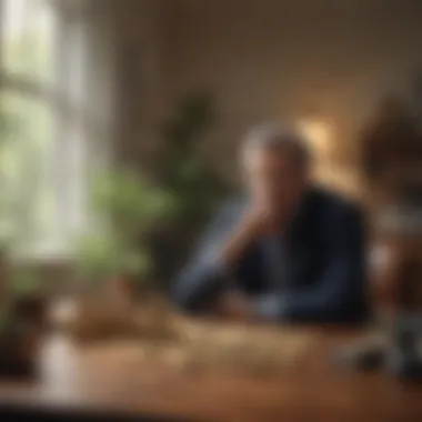 Cultivating a Strategic Investor Mindset A serene person contemplating financial decisions