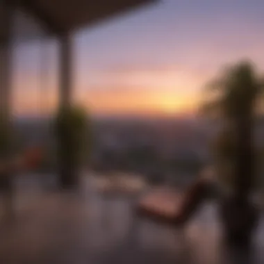 Breathtaking Sunset Views from Your Home Stunning sunset view from a Sunset Boulevard apartment balcony
