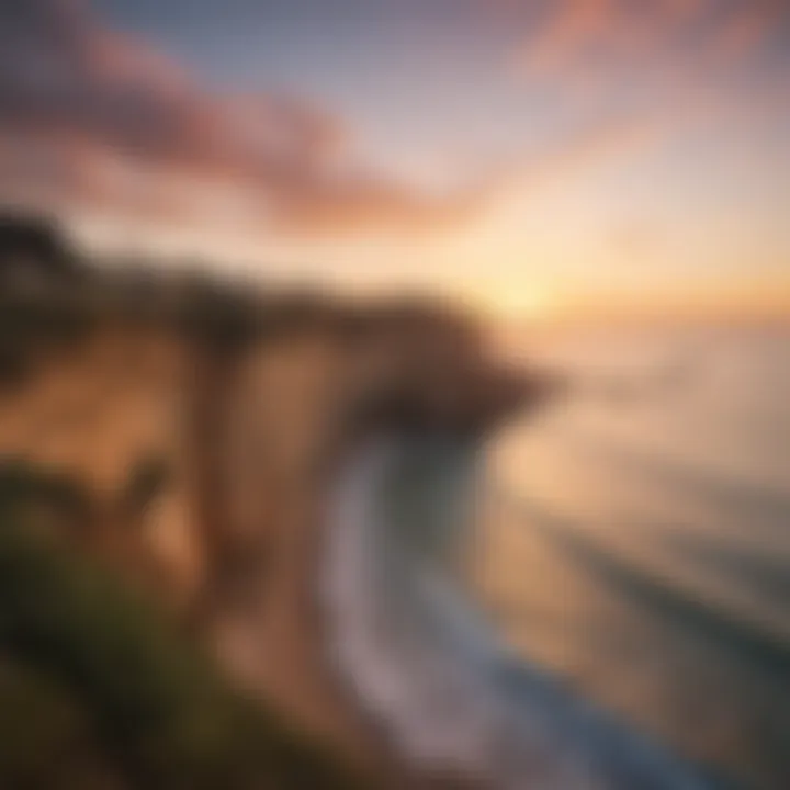 A serene sunset view from the Sunset Cliffs area