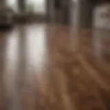 Elegant laminate flooring with a glossy finish