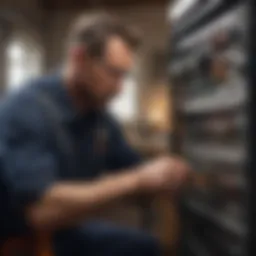 A skilled technician performing electrical maintenance
