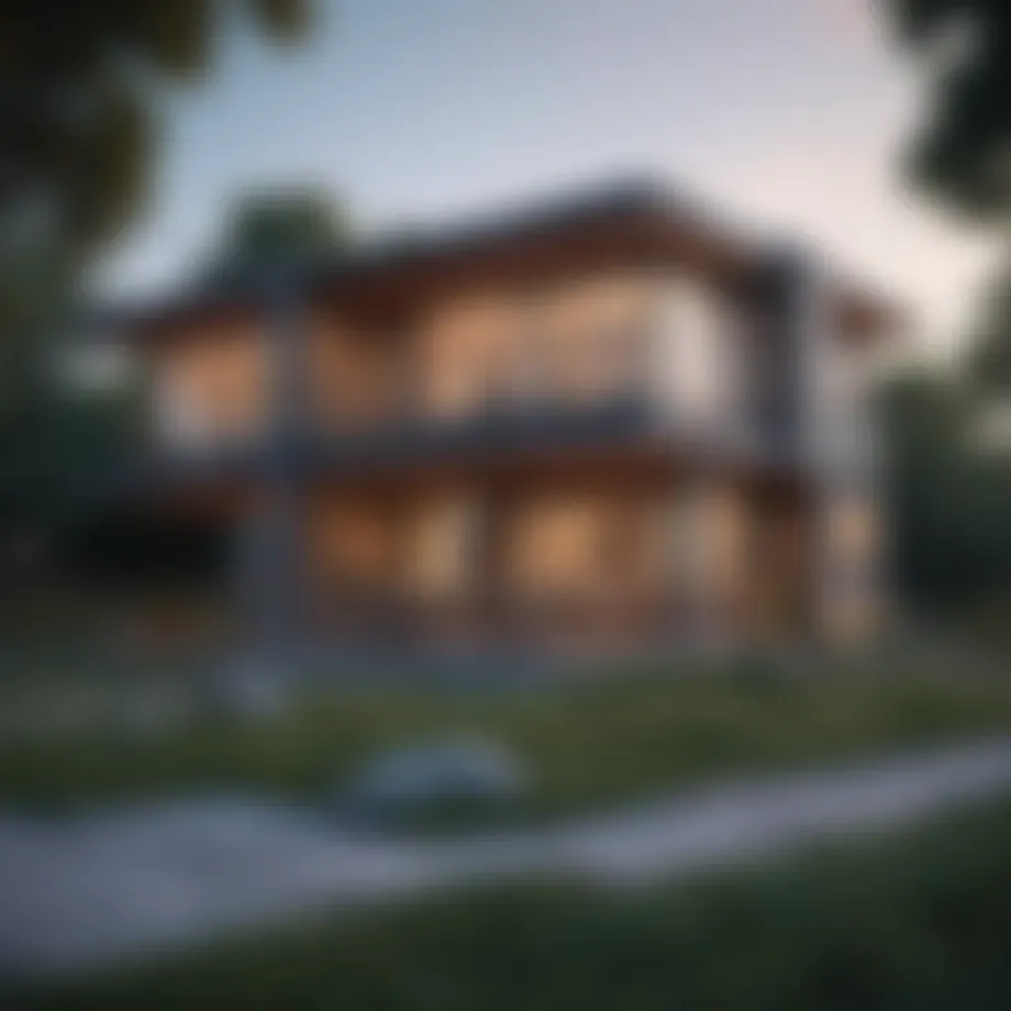 Blueprint design of a duplex home