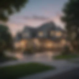 A serene suburban neighborhood showcasing a cash-purchased home.