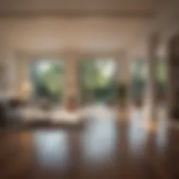 A serene living space with minimal clutter