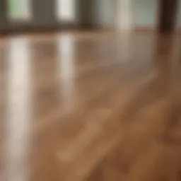 Bright hardwood floor showcasing its natural grain and shine