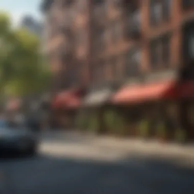 Cultural Dynamics of New York Neighborhoods A vibrant street scene in a popular New York neighborhood reflecting local culture.