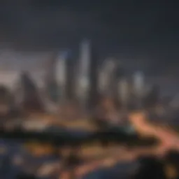 Scenic view of downtown Austin with skyline