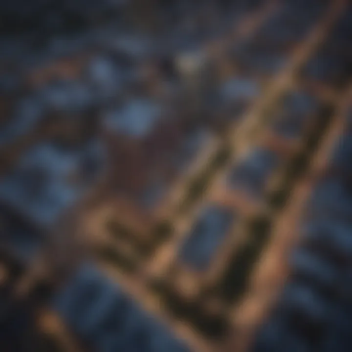 Aerial view of downtown Austin with apartment buildings