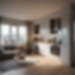 Innovative micro apartment layout showcasing efficient use of space