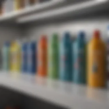 Exploring Popular TV Screen Cleaning Products Various TV screen cleaners on a shelf