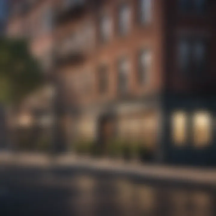 Visual representation of local amenities impacting apartment costs