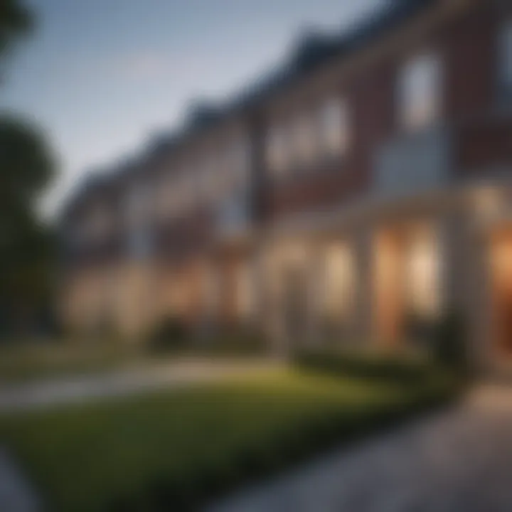 Comparison chart illustrating ownership structures of townhouses and condominiums