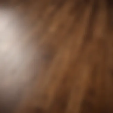 Polished Synthetic Wood Flooring A clean and polished fake wood floor showcasing its luster