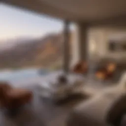 Luxury hotel suite in Phoenix with stunning views